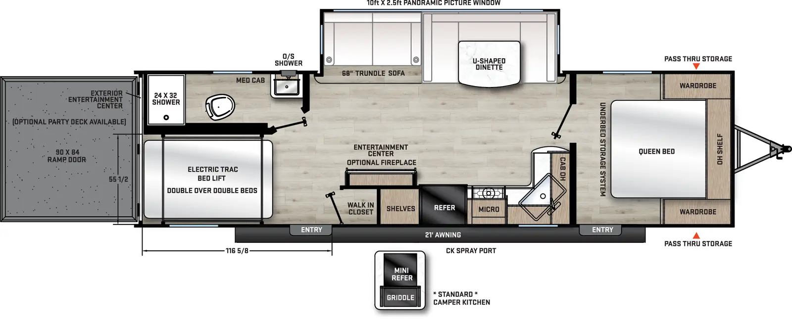 Catalina Trail Blazer 27THS Floorplan